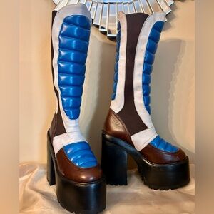 Jeffrey Campbell DIRT BIKE Style Platform Boots